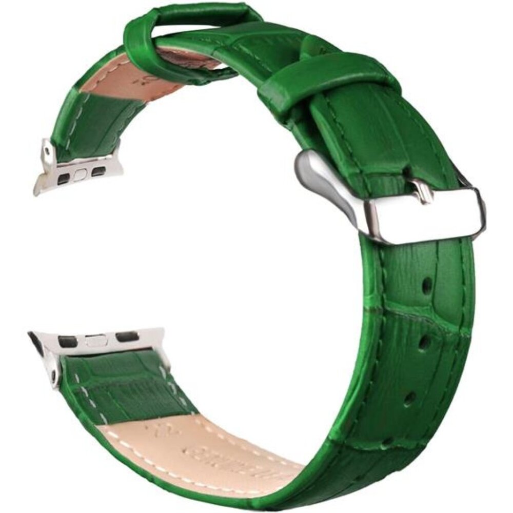 NEW Green Genuine Leather Luxury Apple Watch Band